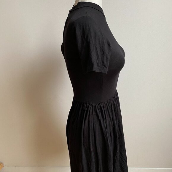 VELVET Torch Black Mock Neck Mini Dress Small - Picture 2 of 6